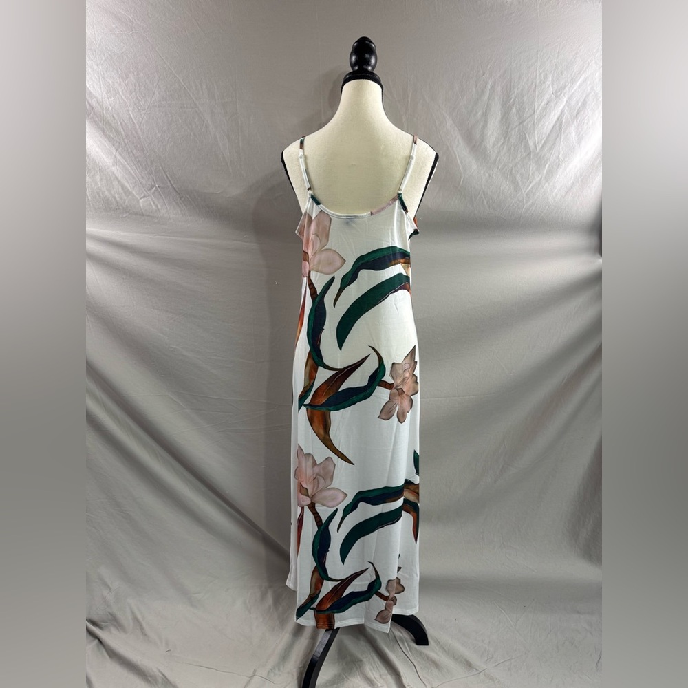 Boho Floral Cami Dress White - Picture 8 of 9